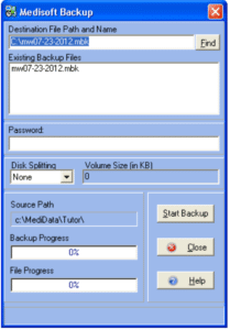 Medisoft Backup