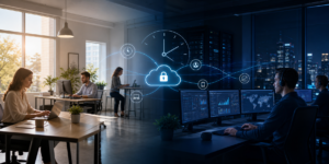 Day-to-night operations team providing secure 24/7 outsourced IT monitoring and support